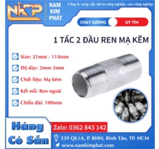 1 TẤC 2 ĐẦU REN MẠ KẼM