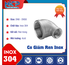 CO GIẢM REN INOX 304