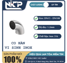 CO HÀN VI SINH INOX 316