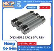 ỐNG KẼM 2 TẤC 2 ĐẦU REN