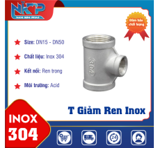 TÊ GIẢM REN INOX 304