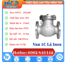 VAN 1 CHIỀU INOX MẶT BÍCH 10K