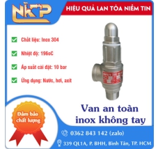 VAN AN TOÀN NẮP CHỤP INOX