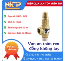VAN AN TOÀN NẮP CHỤP REN ĐỒNG