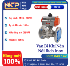 VAN BI KHÍ NÉN NỐI BÍCH INOX