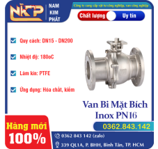 VAN BI MẶT BÍCH INOX PN16