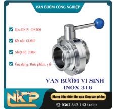 VAN BƯỚM VI SINH INOX 316