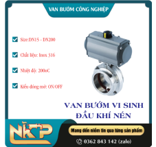 VAN BƯỚM KHÍ NÉN VI SINH