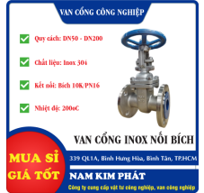 VAN CỔNG INOX NỐI BÍCH