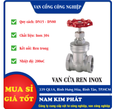 VAN CỬA REN INOX