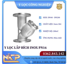 Y LỌC LẮP BÍCH INOX PN16