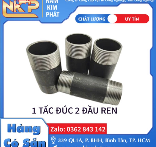 1 TẤC ĐÚC 2 ĐẦU REN