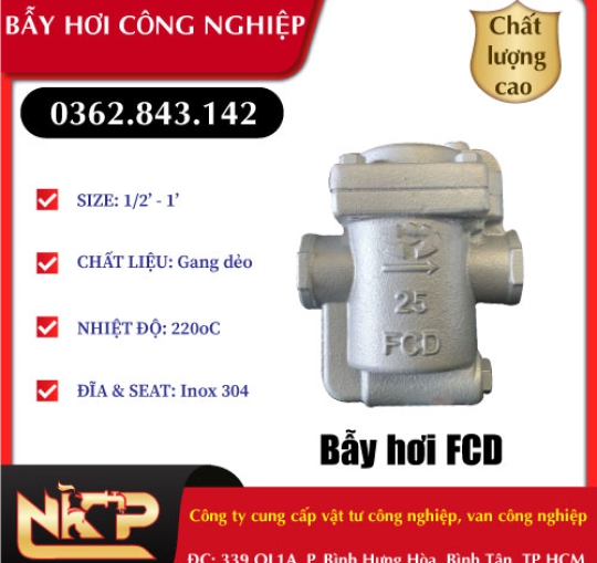 BẪY HƠI PHAO FCD