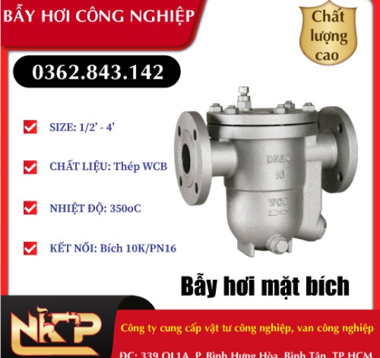 BẪY HƠI MẶT BÍCH WCB