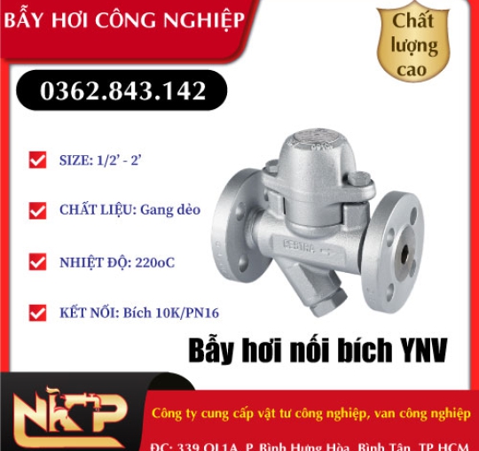 BẪY HƠI NỐI BÍCH YNV
