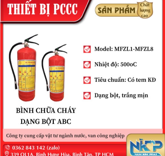 BÌNH CHỮA CHÁY DẠNG BỘT ABC