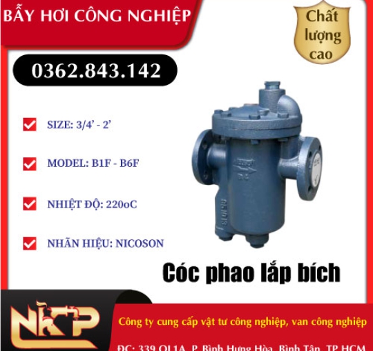 CÓC PHAO NICOSON LẮP BÍCH