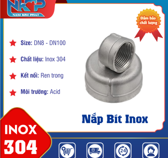 NẮP BÍT INOX 304