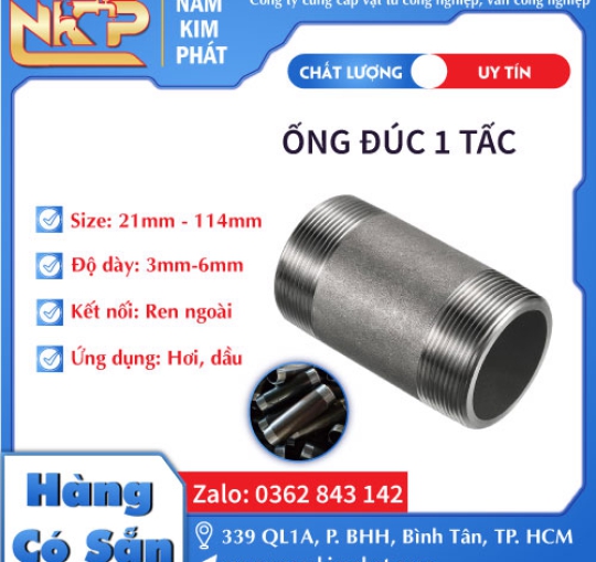 ỐNG ĐÚC 1 TẤC 