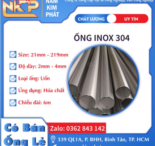 ỐNG INOX 304