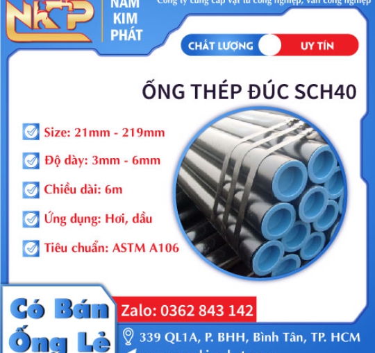 ỐNG THÉP ĐÚC SCH40