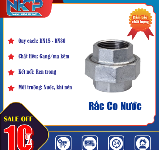 RẮC CO NƯỚC MẠ KẼM