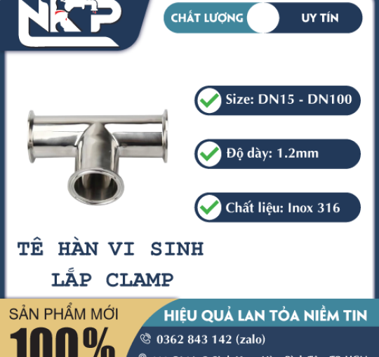 TÊ HÀN VI SINH LẮP CLAMP