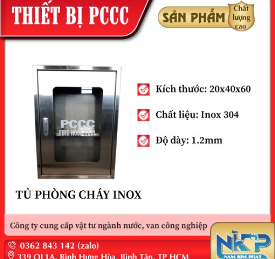 TỦ PHÒNG CHÁY INOX 