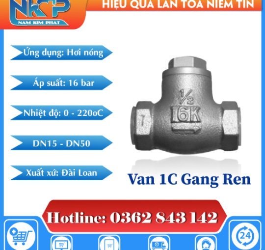 VAN 1 CHIỀU GANG REN