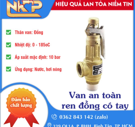 VAN AN TOÀN REN ĐỒNG CÓ TAY