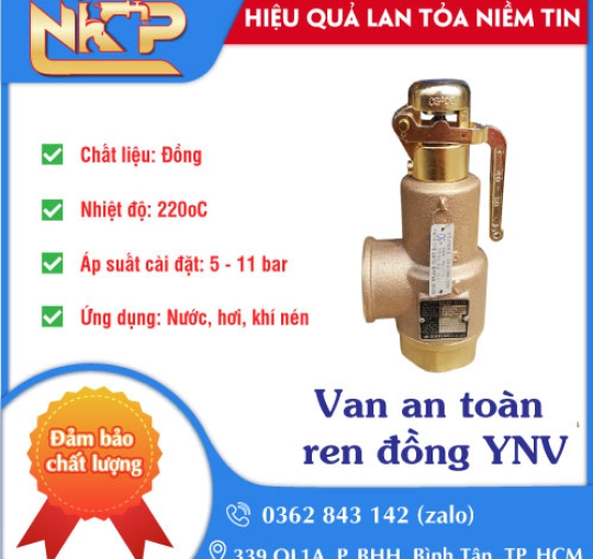 VAN AN TOÀN REN ĐỒNG YNV