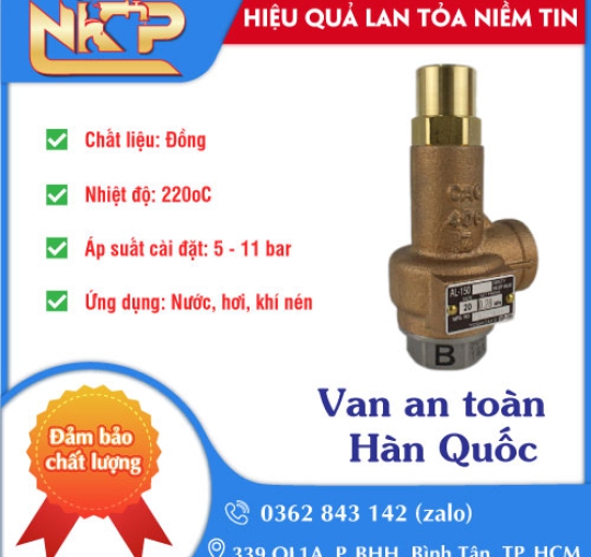 VAN AN TOÀN HÀN QUỐC