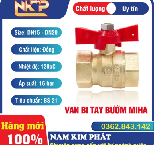 VAN BI TAY BƯỚM MIHA