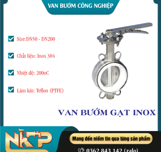 VAN BƯỚM INOX