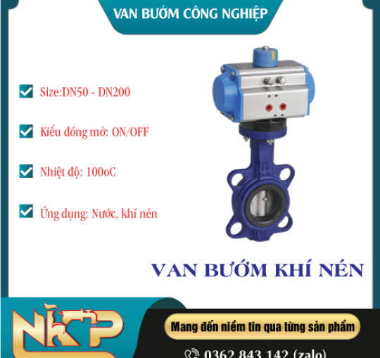 VAN BƯỚM ĐIỀU KHIỂN KHÍ NÉN