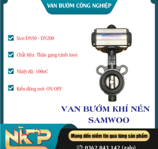 VAN BƯỚM KHÍ NÉN SAMWOO