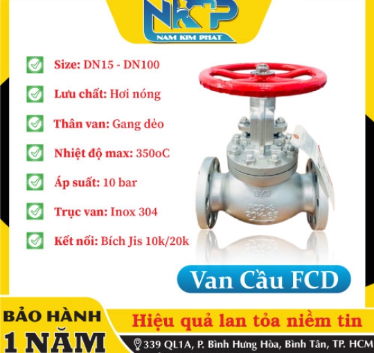 VAN CẦU HƠI NÓNG FCD 