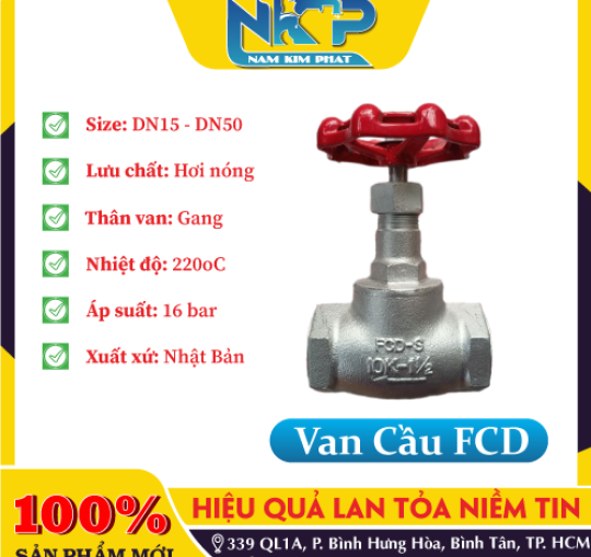 VAN CẦU GANG FCD