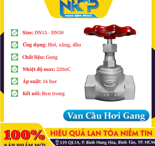 VAN CẦU REN GANG DUCTILE
