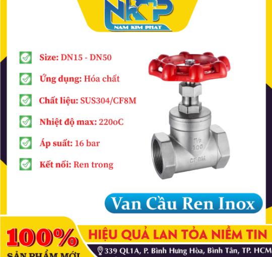 VAN CẦU INOX CF8M