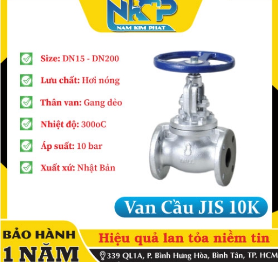 VAN CẦU BẦU JIS 10K