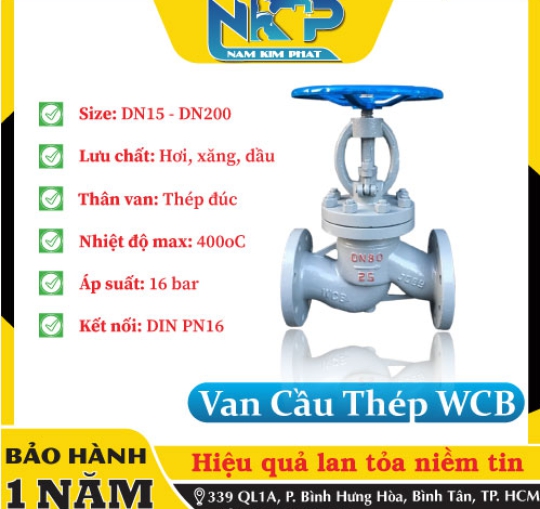 VAN CẦU THÉP WCB