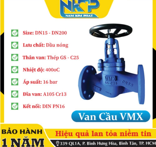 VAN CẦU DẦU NÓNG VMX