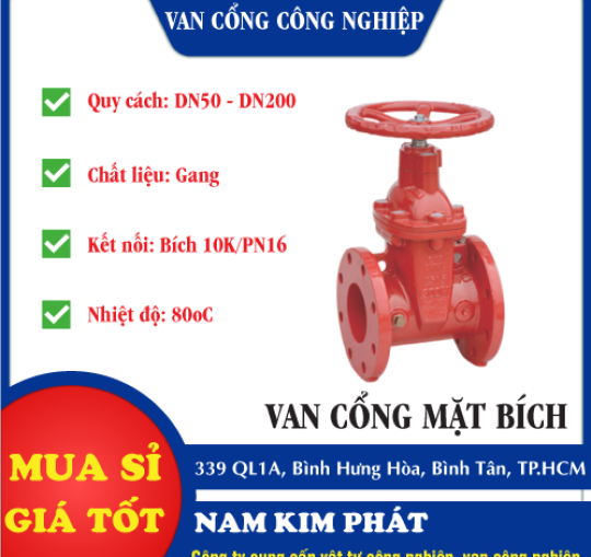 VAN CỔNG MẶT BÍCH