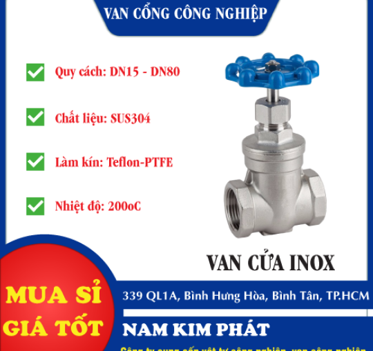 VAN CỬA INOX 304