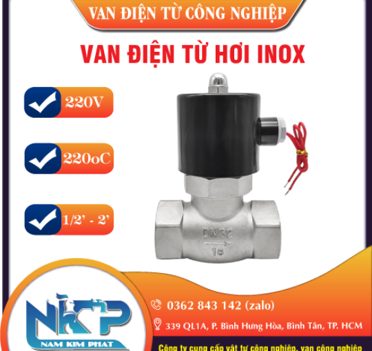 VAN ĐIỆN TỪ INOX HƠI NÓNG