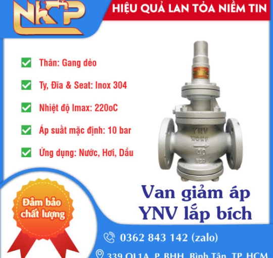 VAN GIẢM ÁP YNV LẮP BÍCH