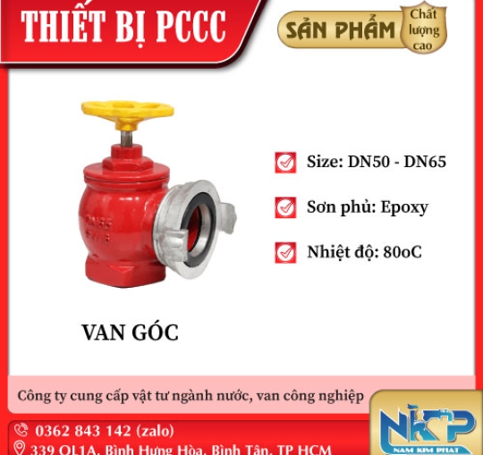 VAN GÓC CHỮA CHÁY