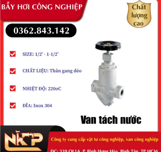 VAN TÁCH NƯỚC