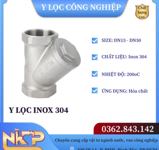 Y LỌC INOX 304